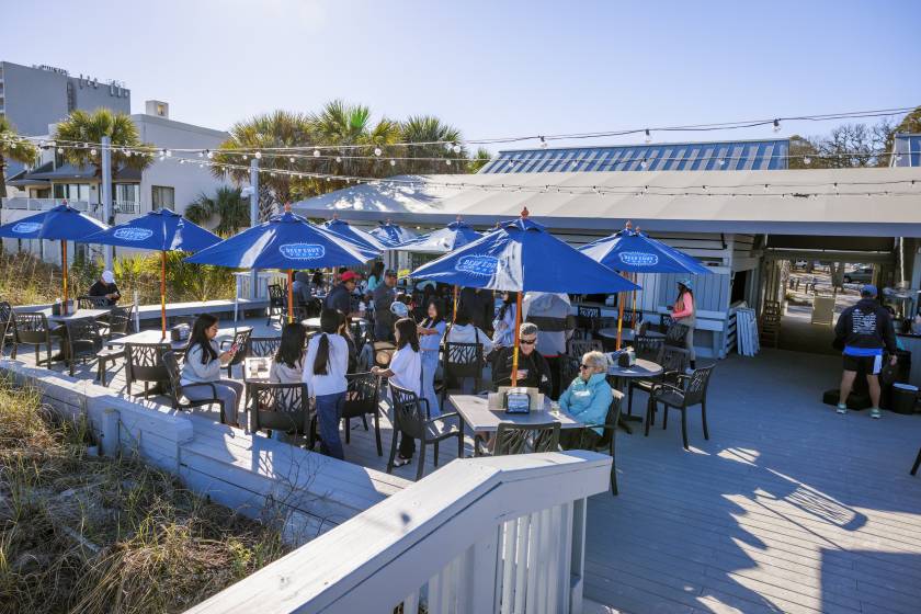 deck dining of Dunes House